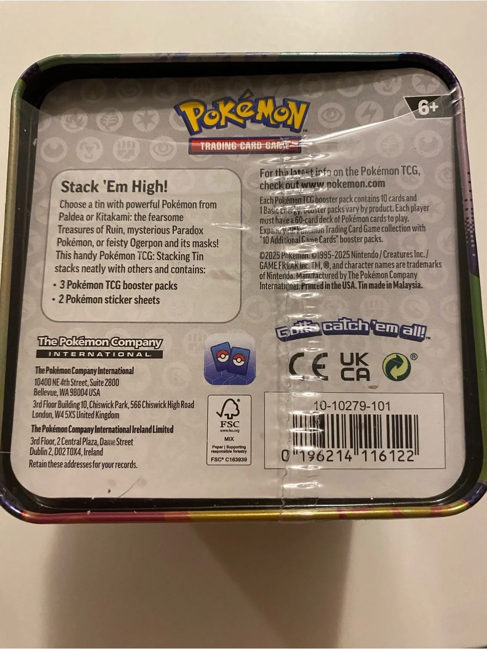 Trading Card Game Tin - Black